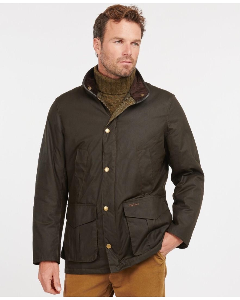 Barbour Hereford wax jacket olive