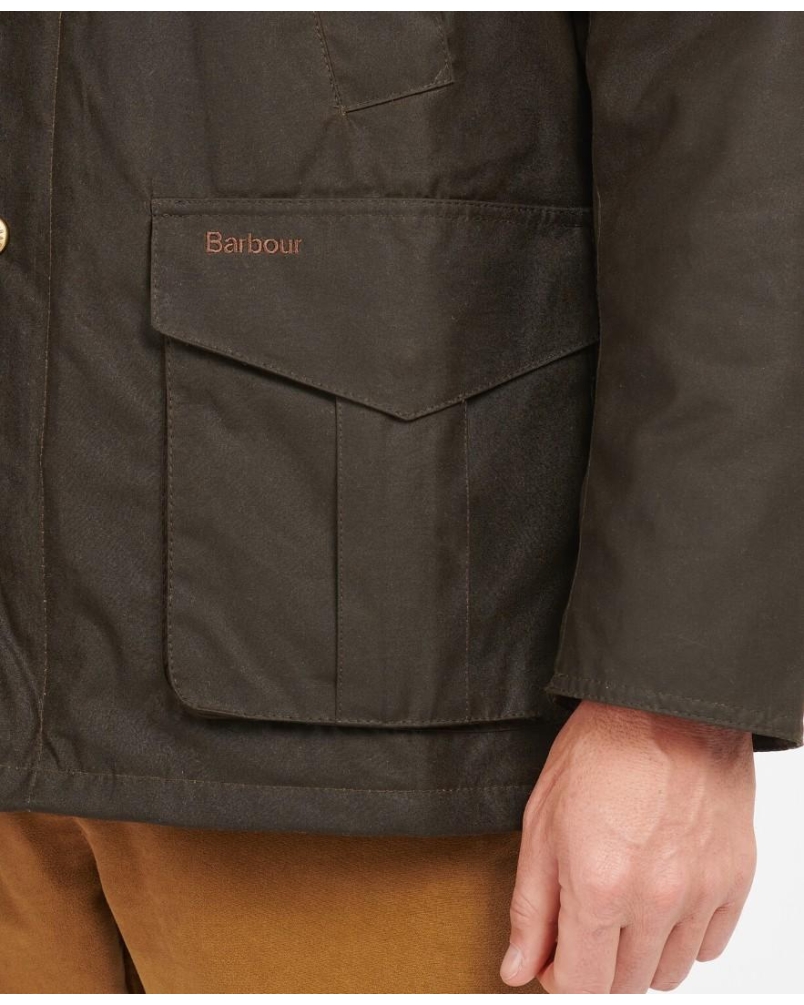 Barbour Hereford wax jacket olive