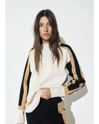 LOLA CASADEMUNT Lola Casademunt Sweater with round studs