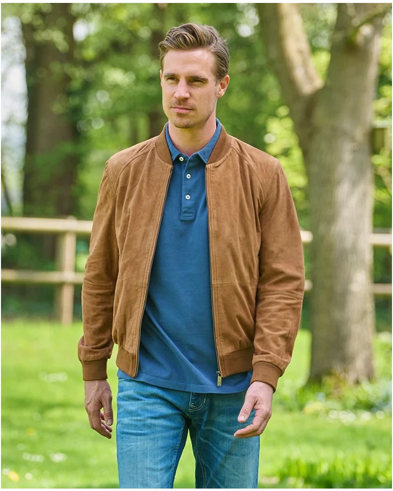 Wellington of Bilmore Winston III leather jacket baby blue