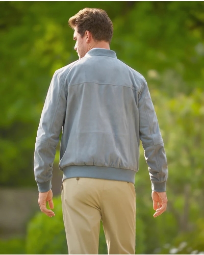Wellington of Bilmore Winston III leather jacket baby blue