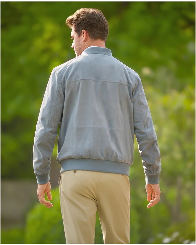 Wellington of Bilmore Winston III leather jacket baby blue