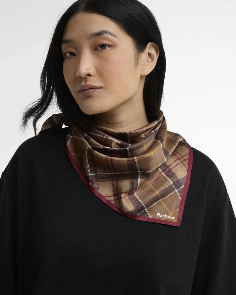 Barbour Kinsale head neck scarf tn91 muted tartan