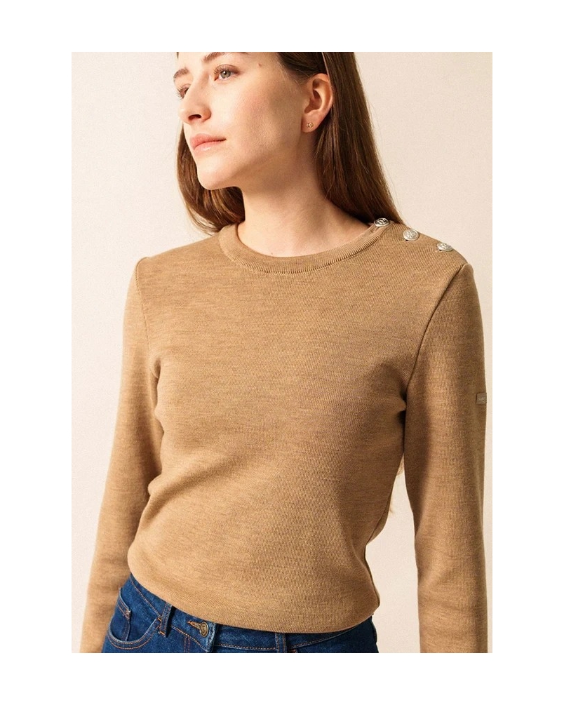Saint James Maree sailor jumper beige fonce