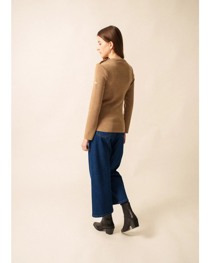 Saint James Maree sailor jumper beige fonce