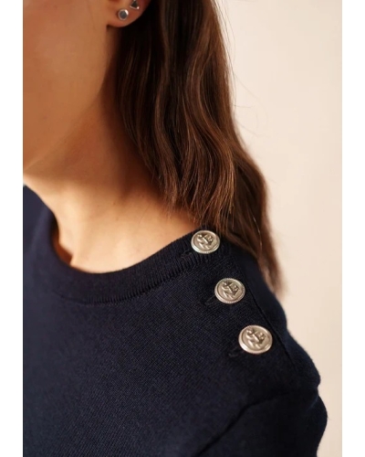 Saint James Maree sailor jumper beige fonce