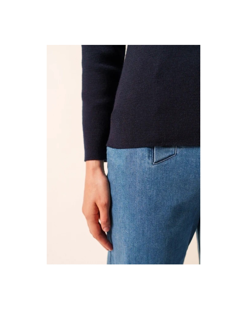 Saint James Maree sailor jumper beige fonce