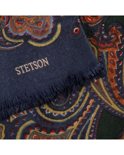 Stetson Scarf wool paisley multicolor paisley