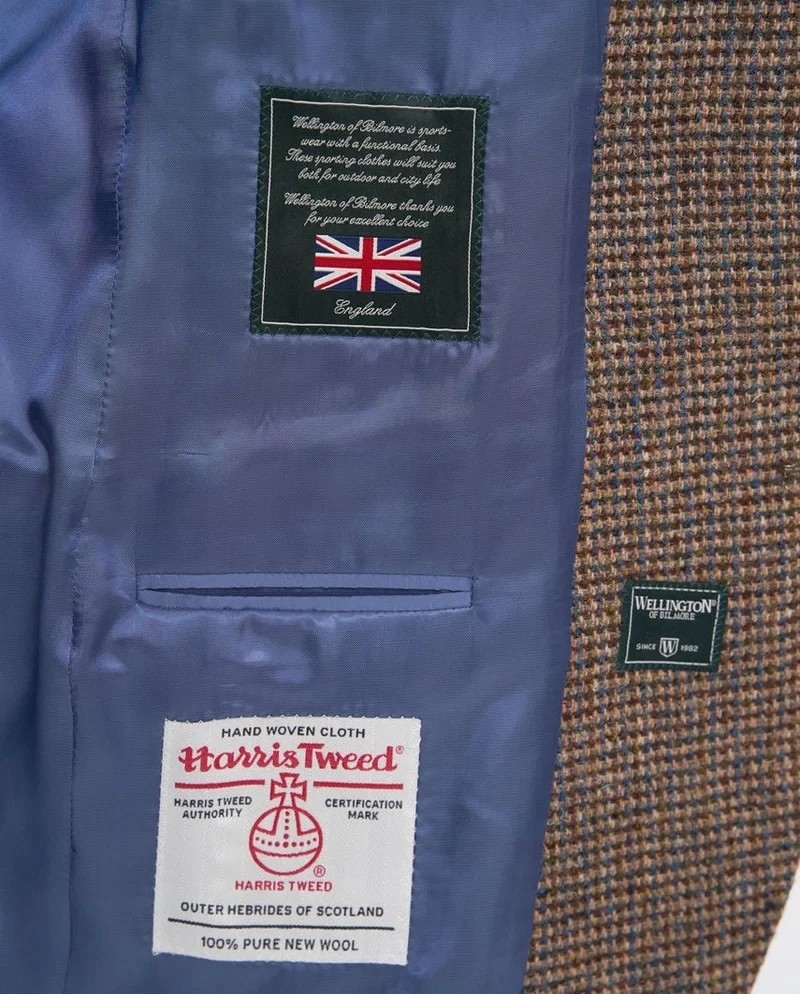 Wellington of Bilmore London multi houndstooth