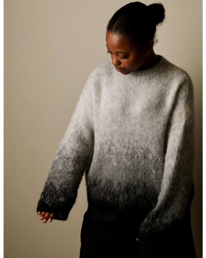 Liu.Jo Knit jacquard in brushed wool grey