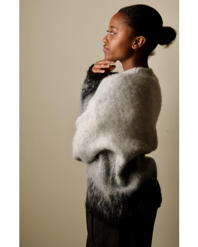 Liu.Jo Knit jacquard in brushed wool grey
