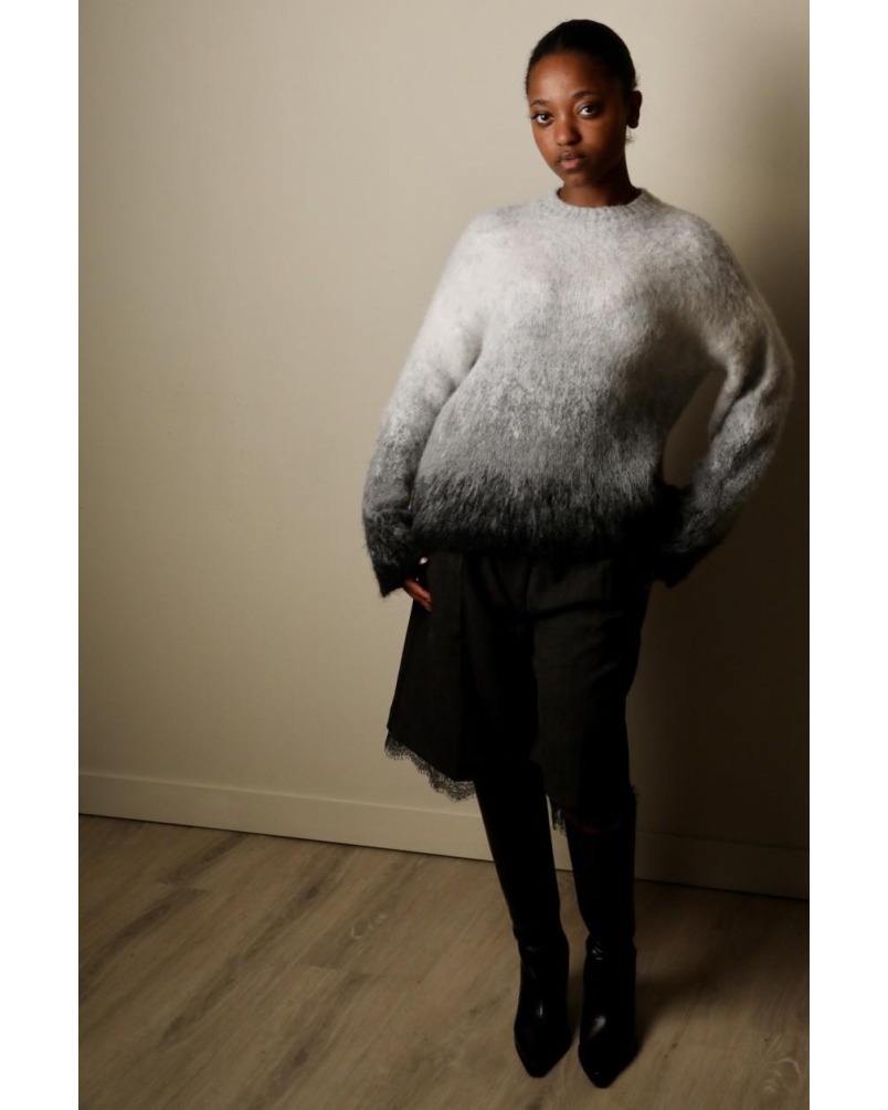 Liu.Jo Knit jacquard in brushed wool grey