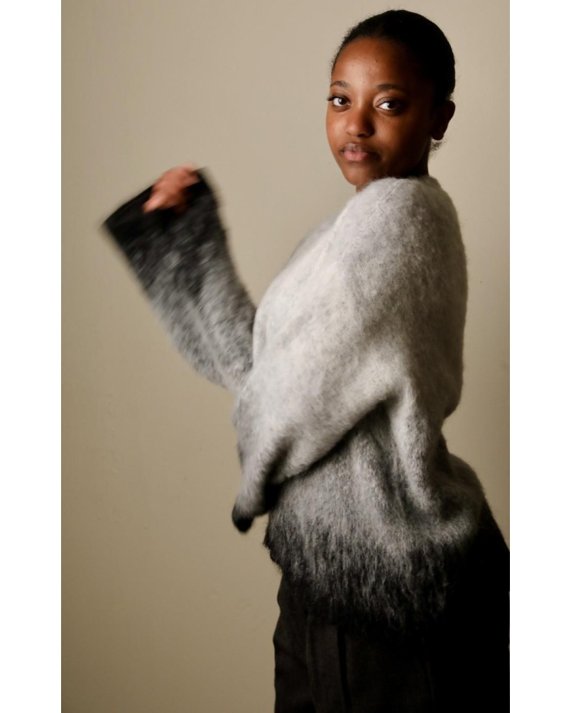 Liu.Jo Knit jacquard in brushed wool grey
