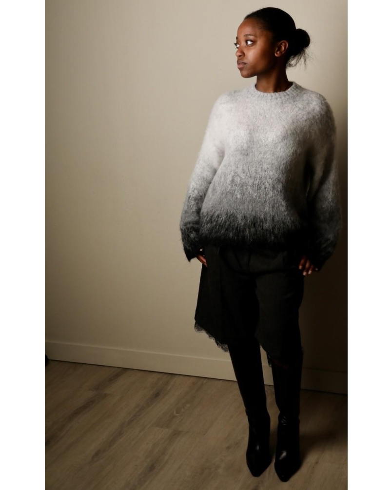 Liu.Jo Knit jacquard in brushed wool grey