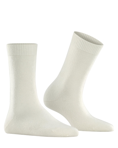 Falke Cosy Wool dames sokken off-white