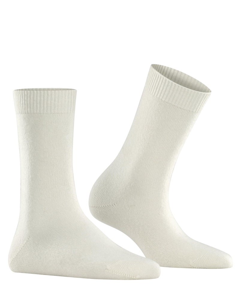 Falke Cosy Wool dames sokken off-white