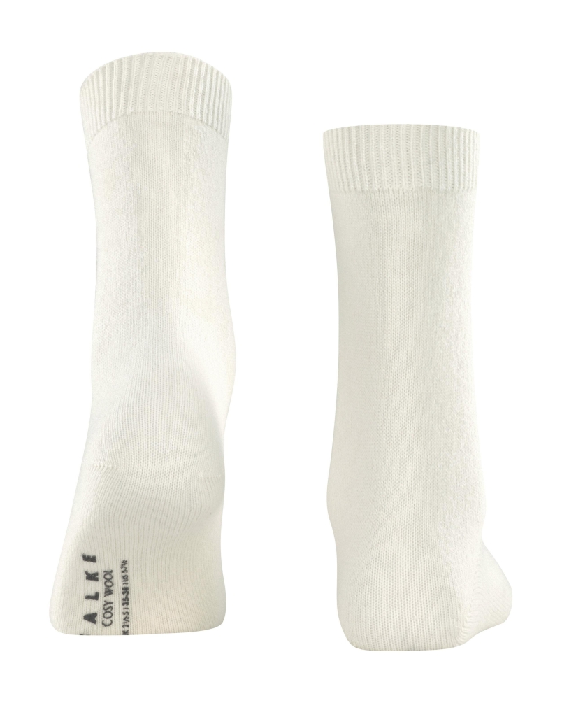 Falke Cosy Wool dames sokken off-white