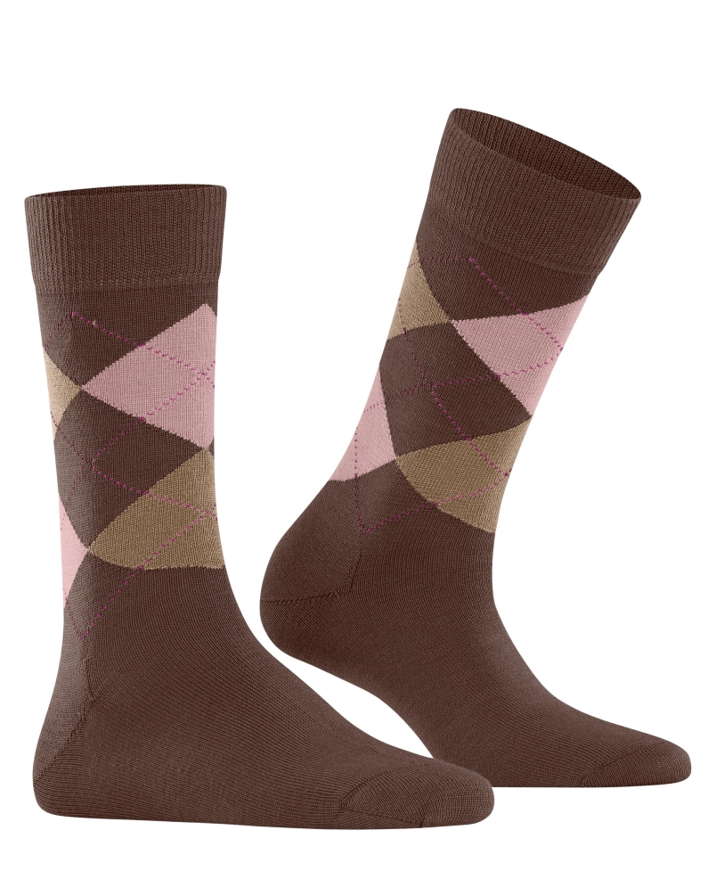 Burlington Marylebone dames sokken hazelnut