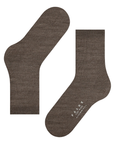 Falke Cosy Wool dames sokken porto melange