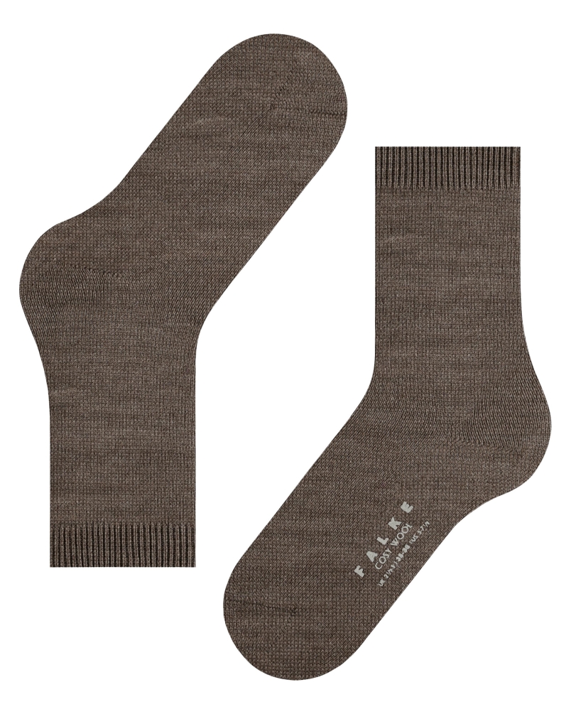 Falke Cosy Wool dames sokken porto melange