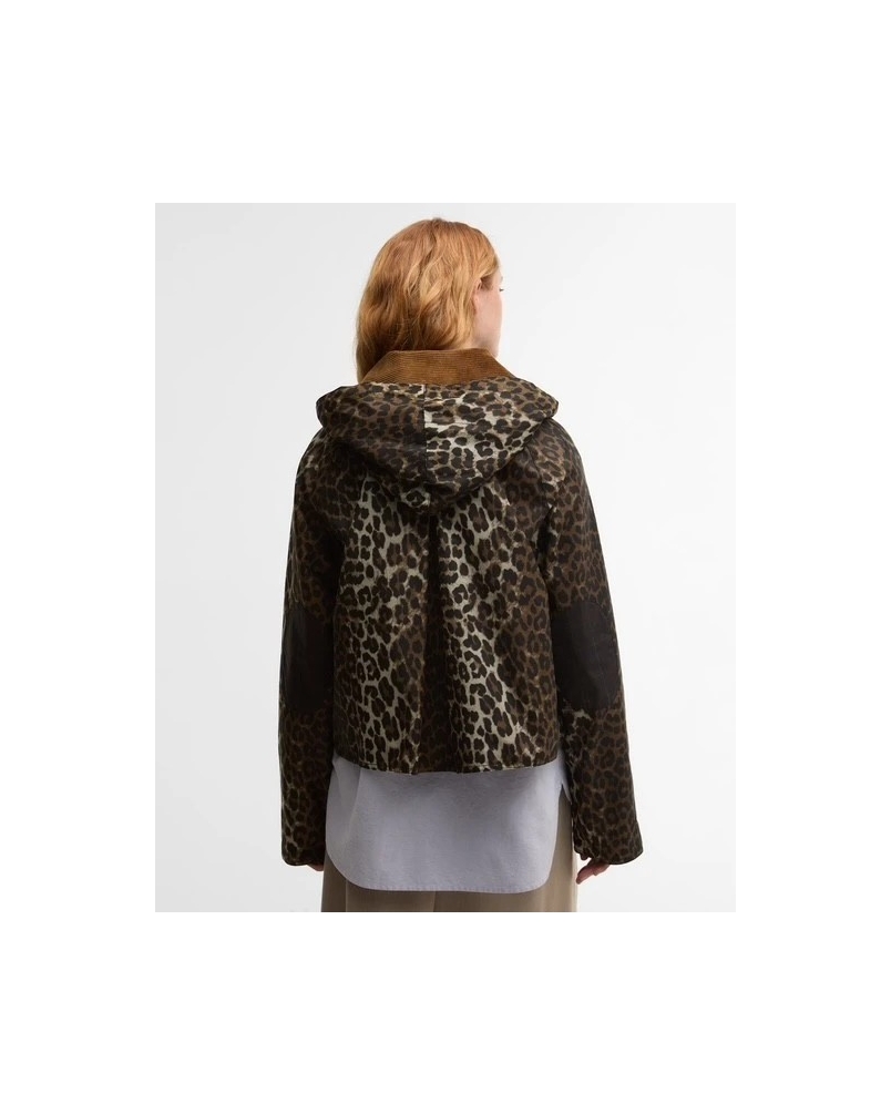 Barbour x GANNI leopard print waxed anorak leopard print/classic