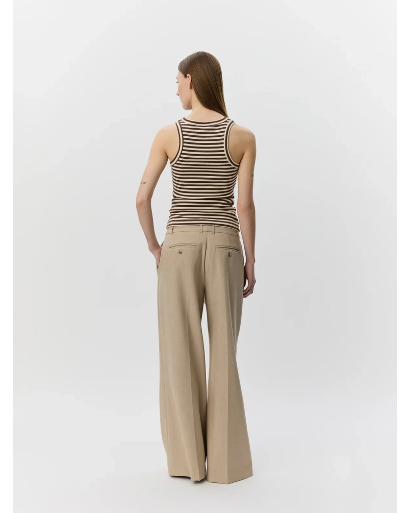 Sofie Schnoor Beca striped rib tank top brown striped