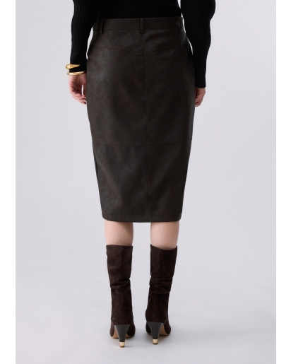 LIU.JO Liu Jo Midi skirt in coated fabric