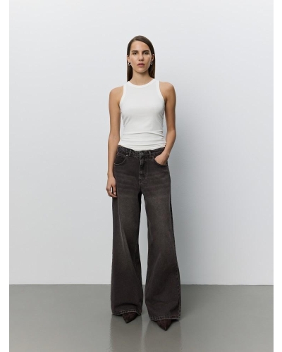 Sofie Schnoor Venice mid waist jeans dark plum