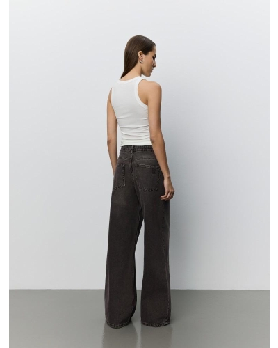 Sofie Schnoor Venice mid waist jeans dark plum