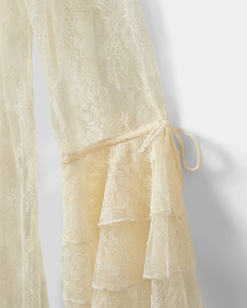 Sofie Schnoor Anastasia lace robe off white