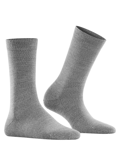Falke Softmerino dames sokken light grey melange-