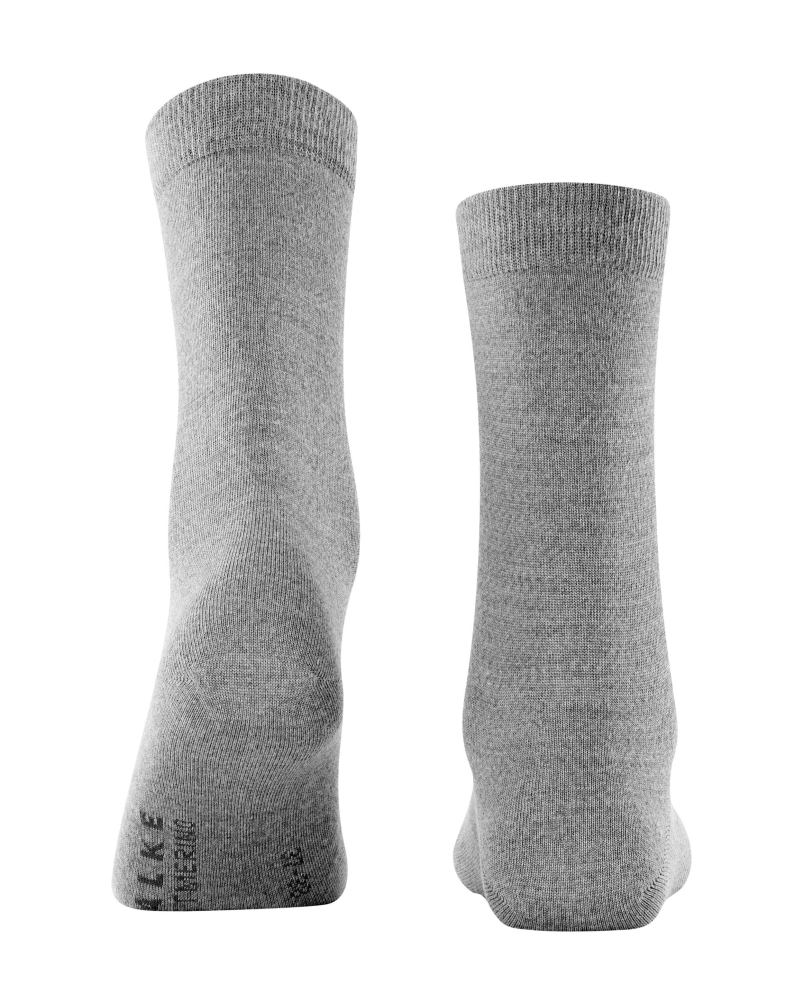 Falke Softmerino dames sokken light grey melange-