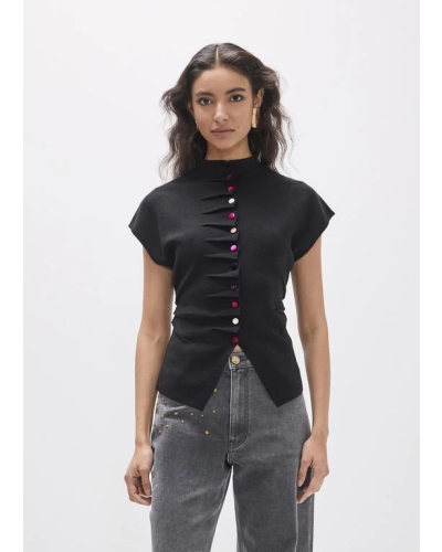 Lola Casademunt Cardigan multicolor Buttons black