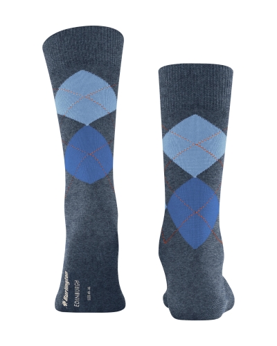 Falke Edinburgh heren sokken dark blue melange