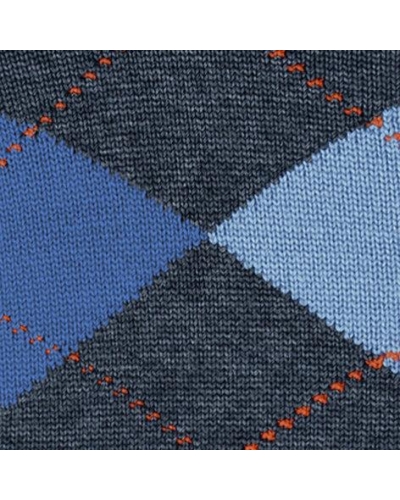 Falke Edinburgh heren sokken dark blue melange