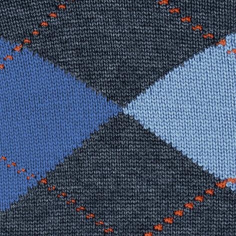 Falke Edinburgh heren sokken dark blue melange