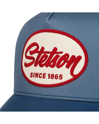Stetson Trucker cap Engine blauw