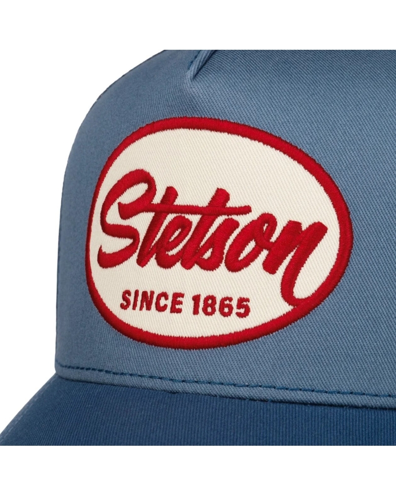 Stetson Trucker cap Engine blauw