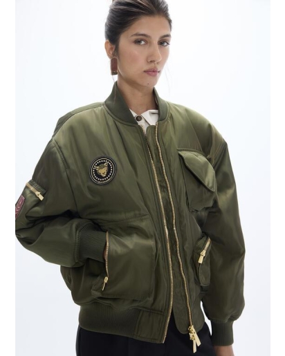 LOLA CASADEMUNT Lola Casademunt Military patch bomber