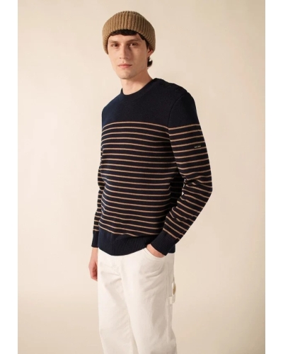 Saint James Binic sailor jumper mari/beig fonc