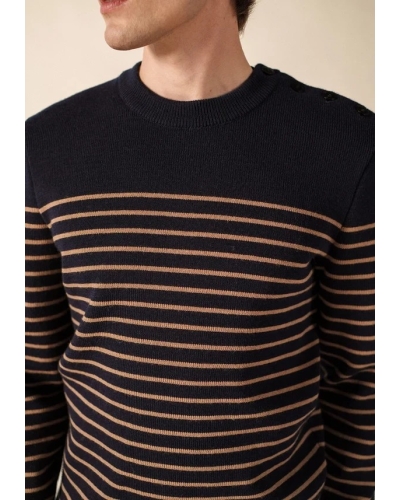 Saint James Binic sailor jumper mari/beig fonc