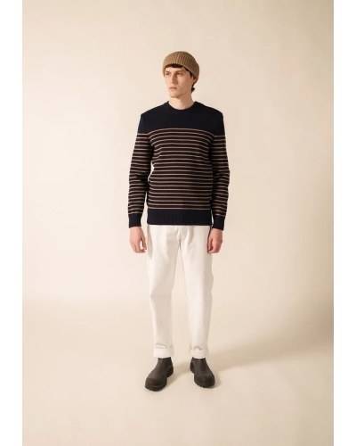 Saint James Binic sailor jumper mari/beig fonc