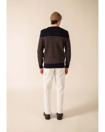 Saint James Binic sailor jumper mari/beig fonc