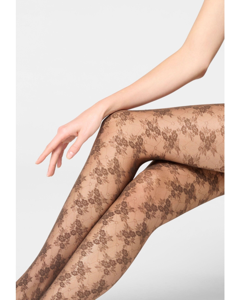 Oroblu Stylish lace 30 panty chocolate 3