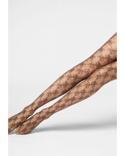 Oroblu Stylish lace 30 panty chocolate 3