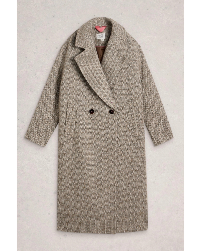 White Stuff Camilla crombie coat nat mlt