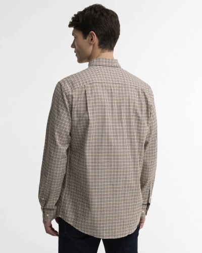 Barbour Farmtown regular fit checked shirt dark bordeaux