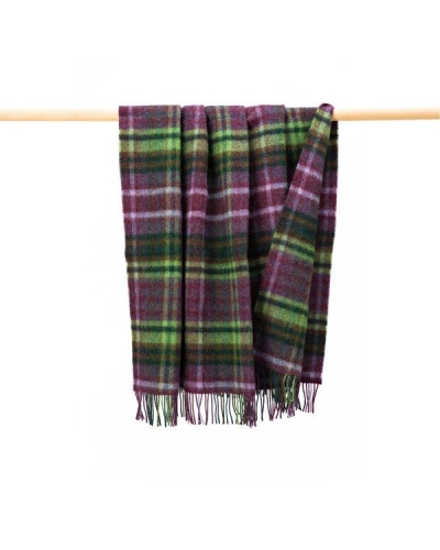 John Hanly Large Irish picnic blanket purple green lavender