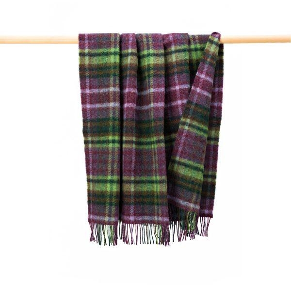 John Hanly Large Irish picnic blanket purple green lavender