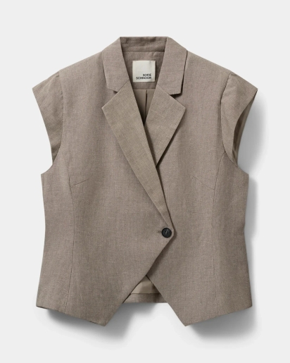 SOFIE SCHNOOR Sofie Schnoor Majse linen mix cap sleeve blazer